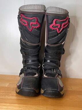 Fox Racing Comp 5 Motorcycle Motocross Boots Woman's Size 7 S0232.25